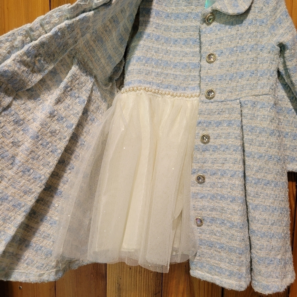 Kids Blue and Gray Coat - Picture 2 of 13